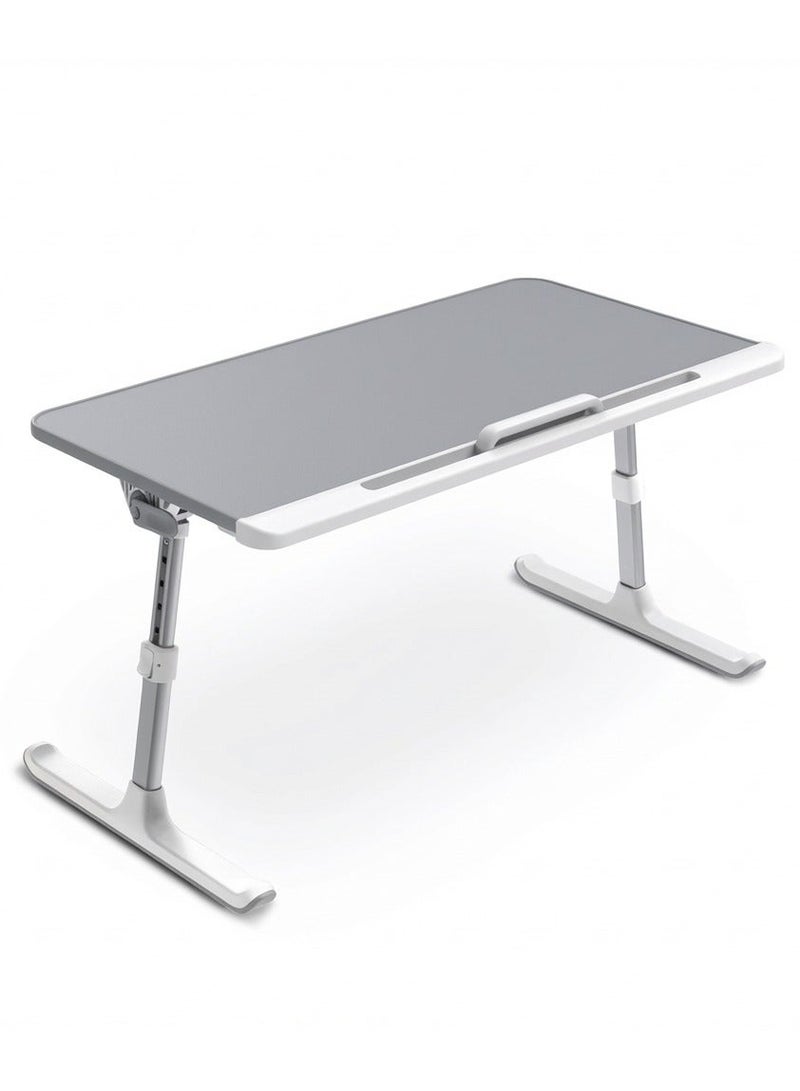 Foldable laptop table - adjustable height and tilt angle, 60*40 cm surface, with non-slip feet, suitable for (work, study, eating) and stores with a touch - Image 3